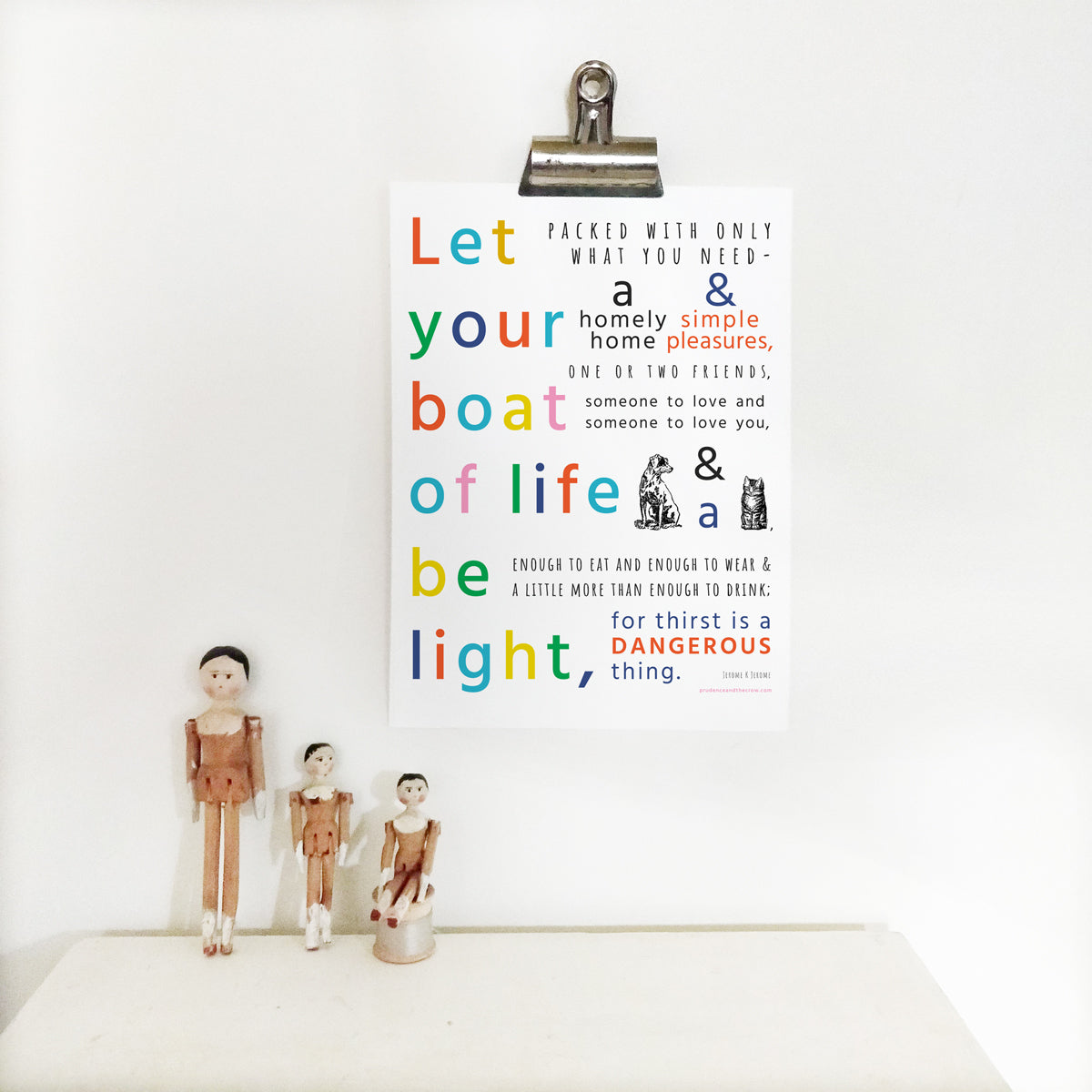 Let Your Boat of Life Be Light | Sustainable Print
