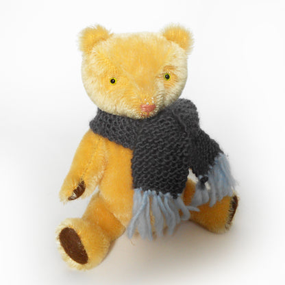 Geoffrey the handmade mohair teddy bear