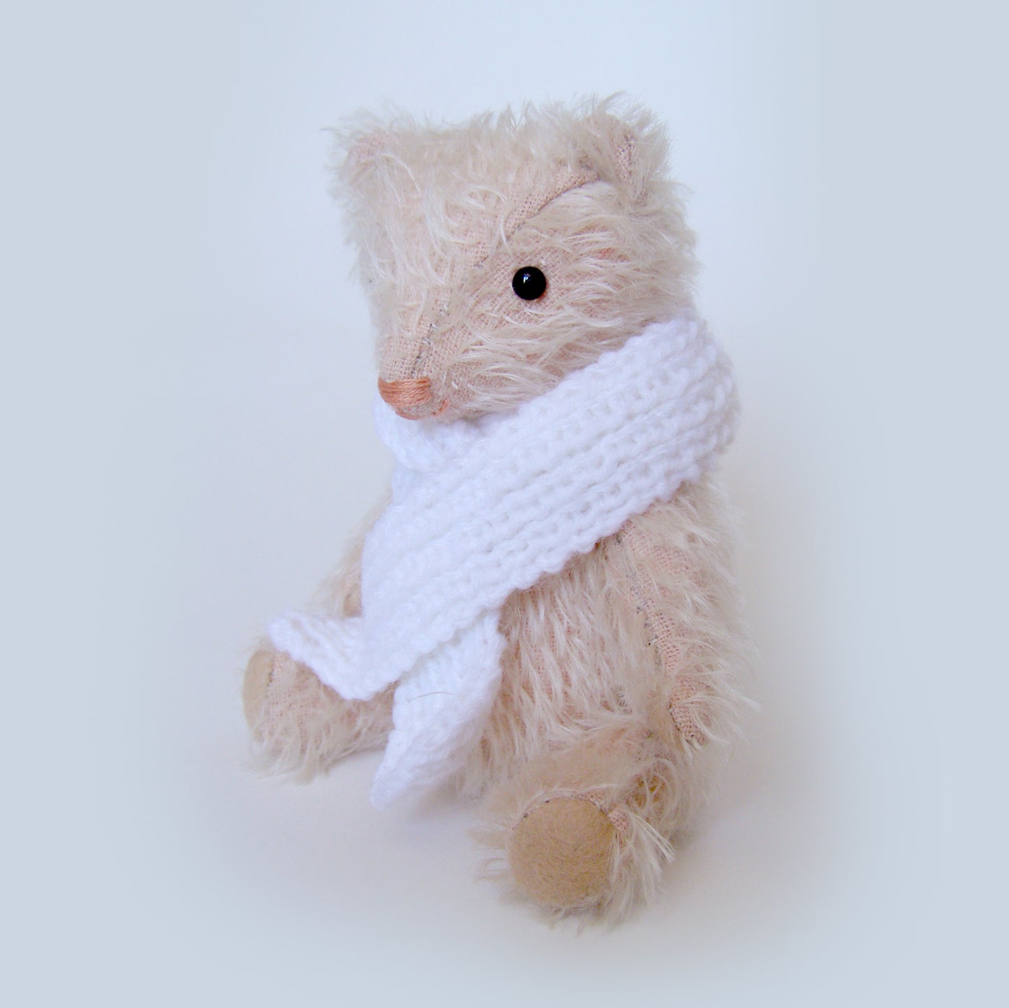Kitty the handmade mohair teddy bear