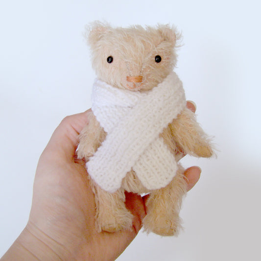 Kitty the handmade mohair teddy bear