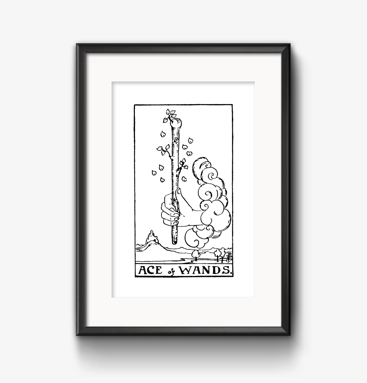 Ace of Wands Tarot Card | Digital Print