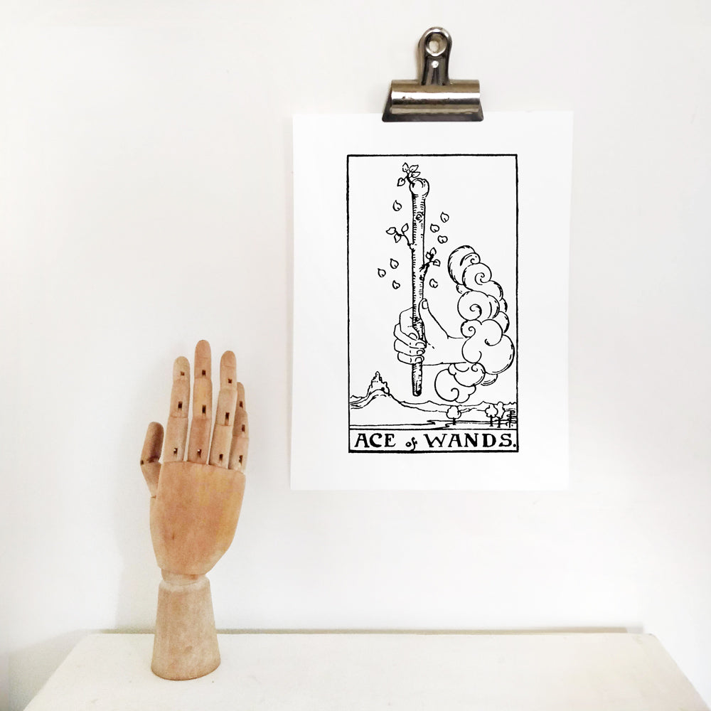 Ace of Wands Tarot Card | Digital Print