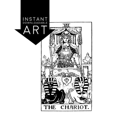 The Chariot Tarot Card | Digital Print