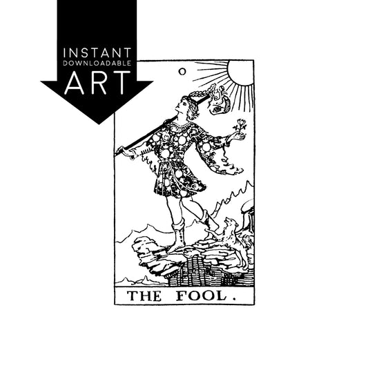 The Fool Tarot Card | Digital Print