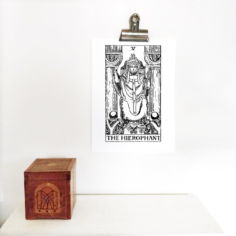 The Hierophant Tarot Card | Digital Print
