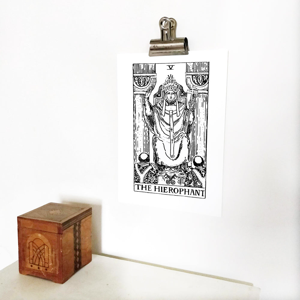 The Hierophant Tarot Card | Digital Print