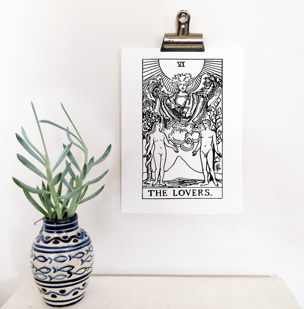 The Lovers Tarot Card | Digital Print