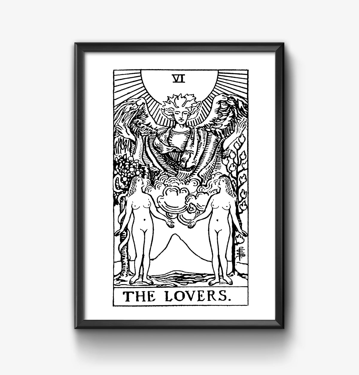 Female/Female | The Lesbian Lovers Tarot Card | Sustainable Print