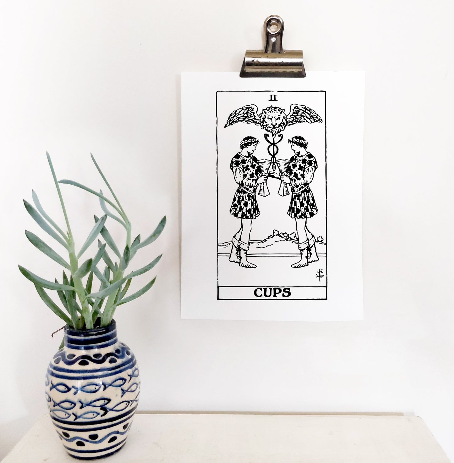 Male/Male | The Two of Cups | Gay Tarot Card | Digital Print