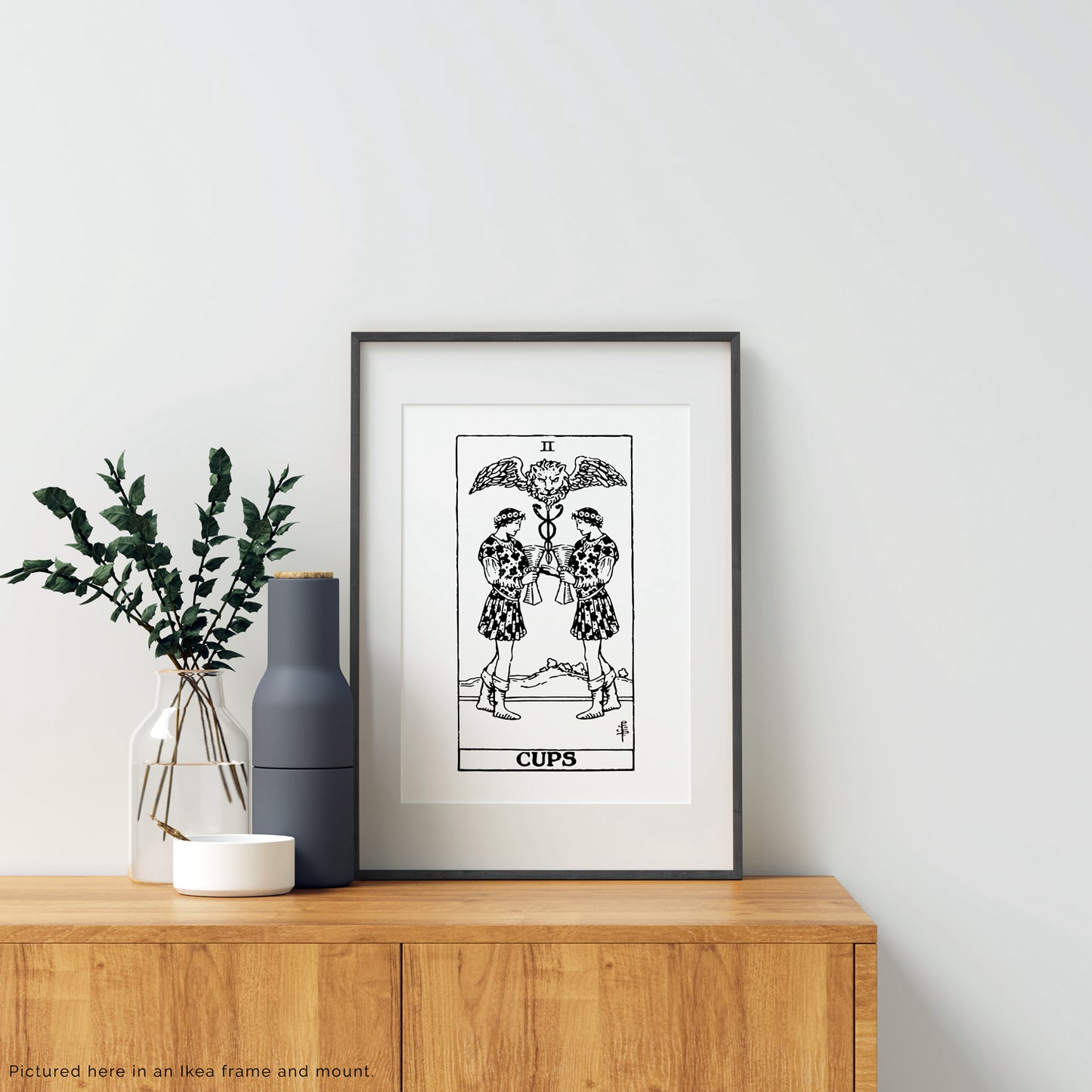 Male/Male | The Two of Cups | Gay Tarot Card | Digital Print