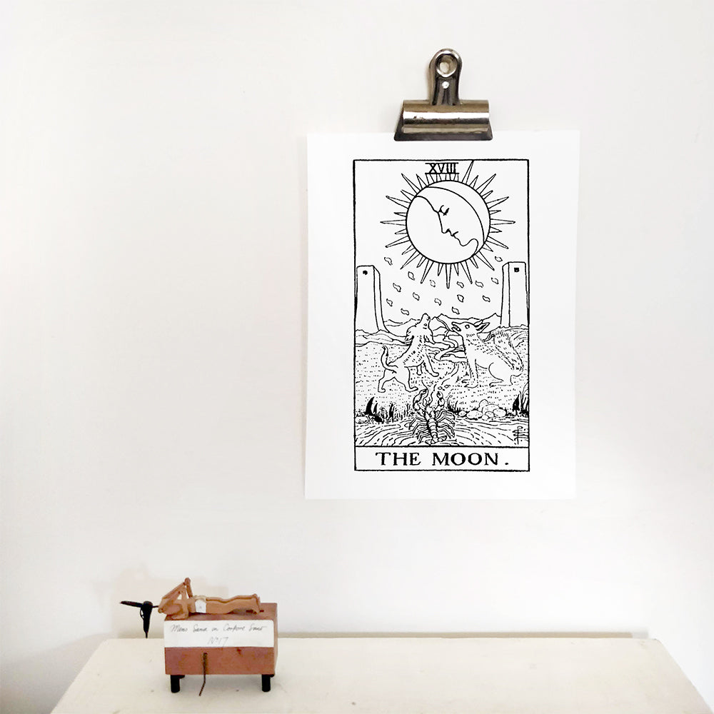 The Moon Tarot Card | Digital Print