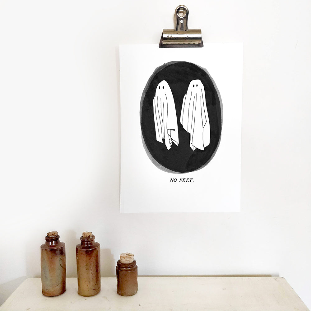 No Feet Beetlejuice Ghosts | Sustainable Print