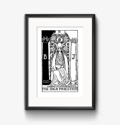 The High Priestess Tarot Card | Digital Print