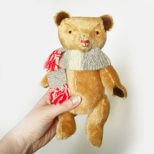 Seamus the handmade mohair teddy bear