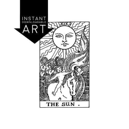 The Sun Tarot Card | Digital Print