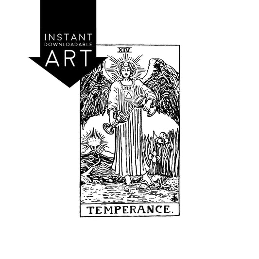 Temperance Tarot Card | Digital Print