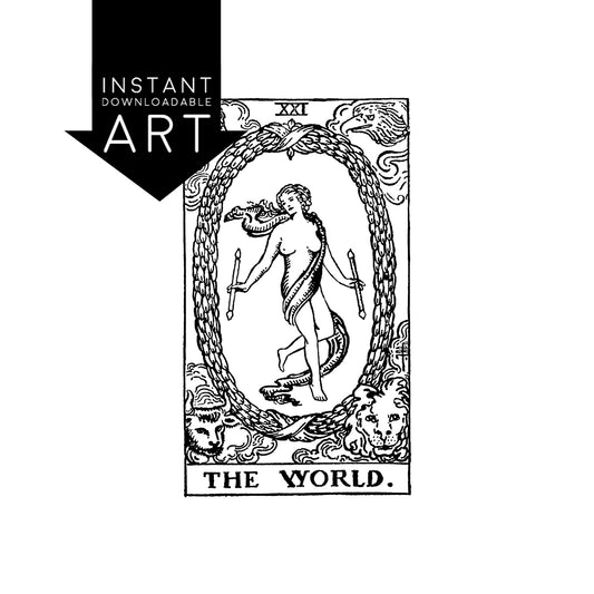 The World Tarot Card | Digital Print