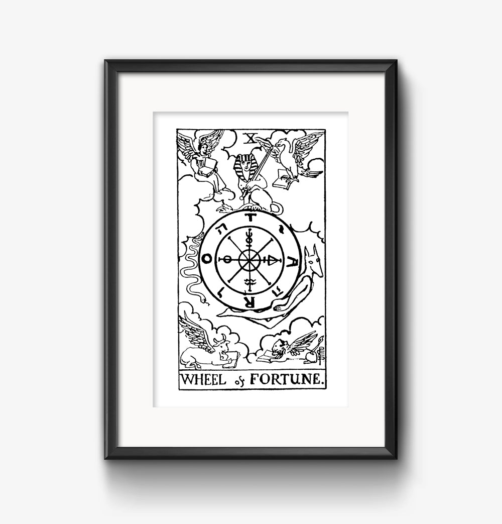 The Wheel of Fortune Tarot Card | Digital Print