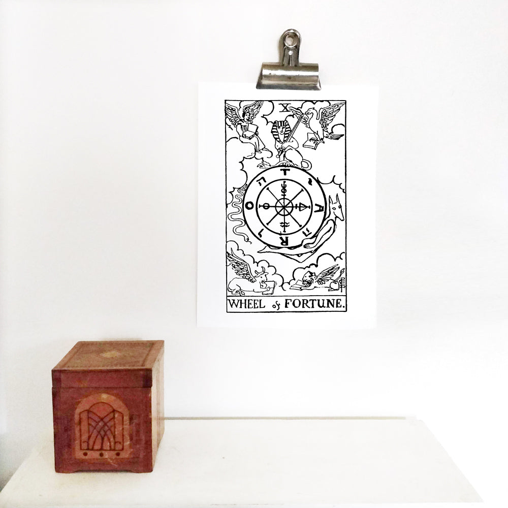 The Wheel of Fortune Tarot Card | Digital Print