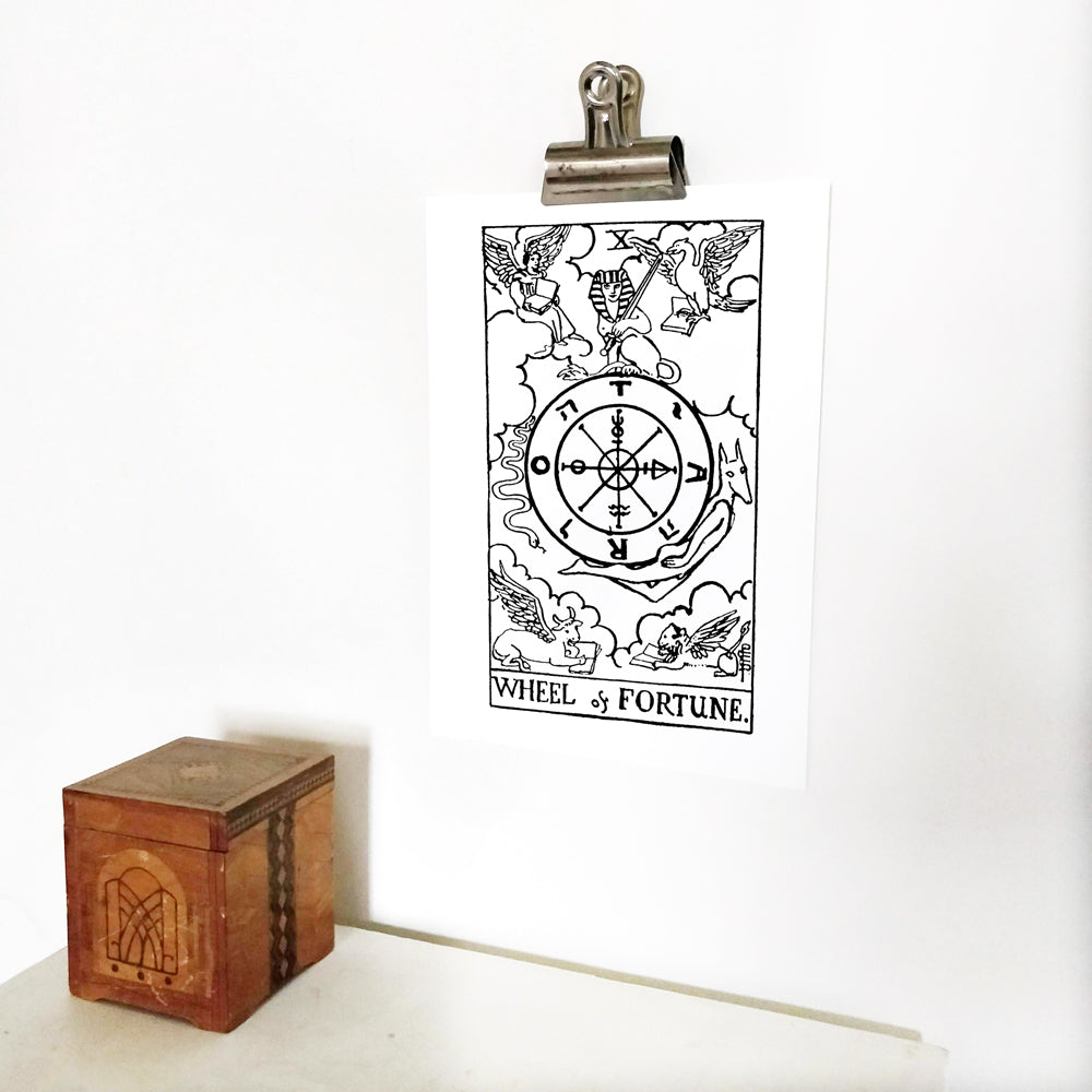 The Wheel of Fortune Tarot Card | Digital Print