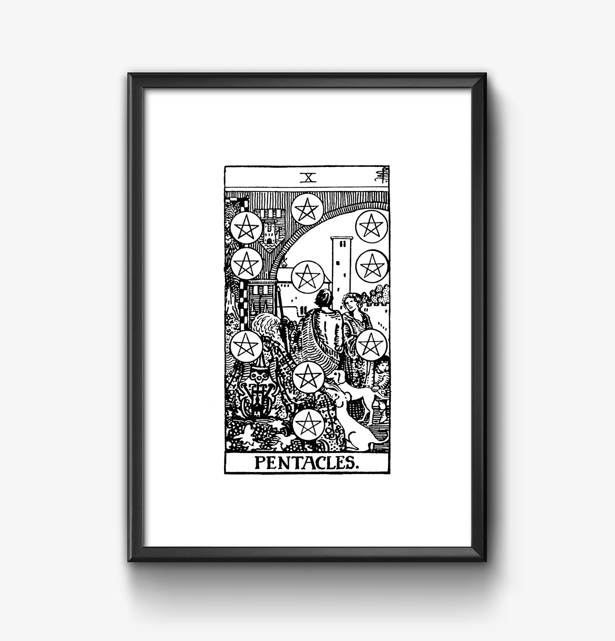 Ten of Pentacles Tarot Card | Digital Print