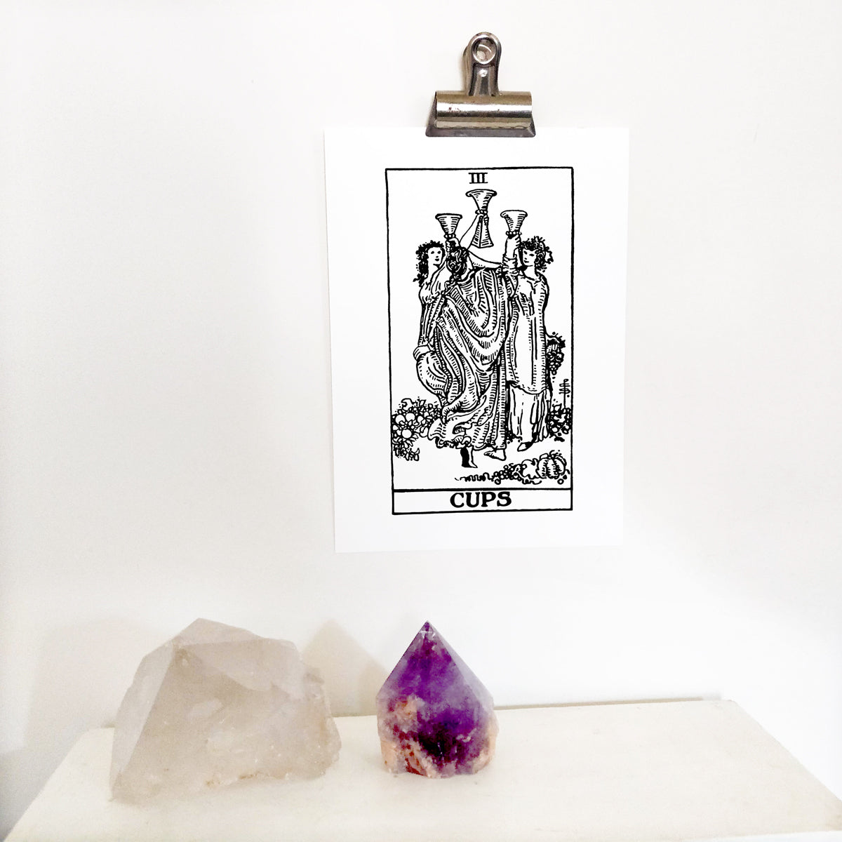 Three of Cups Tarot Card | Digital Print