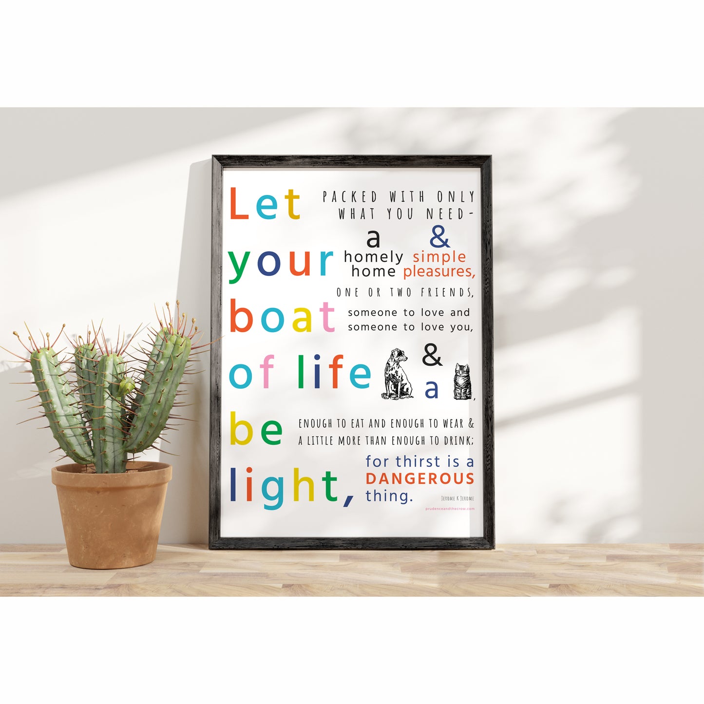 Let Your Boat of Life Be Light | Sustainable Print