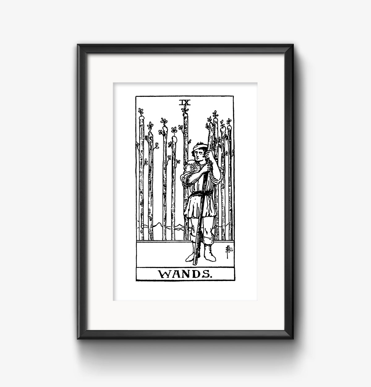 Nine of Wands Tarot Card | Digital Print