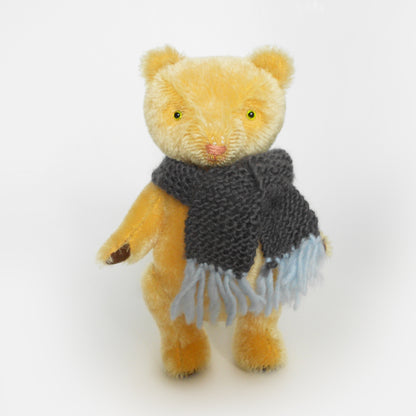 Geoffrey the handmade mohair teddy bear