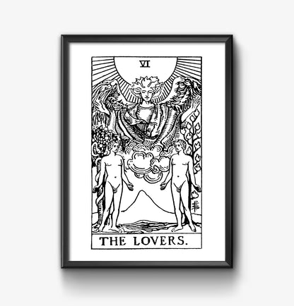 Male/Male | The Gay Lovers Tarot Card | Digital Print