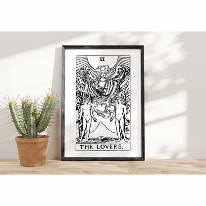 Male/Male | The Gay Lovers Tarot Card | Digital Print