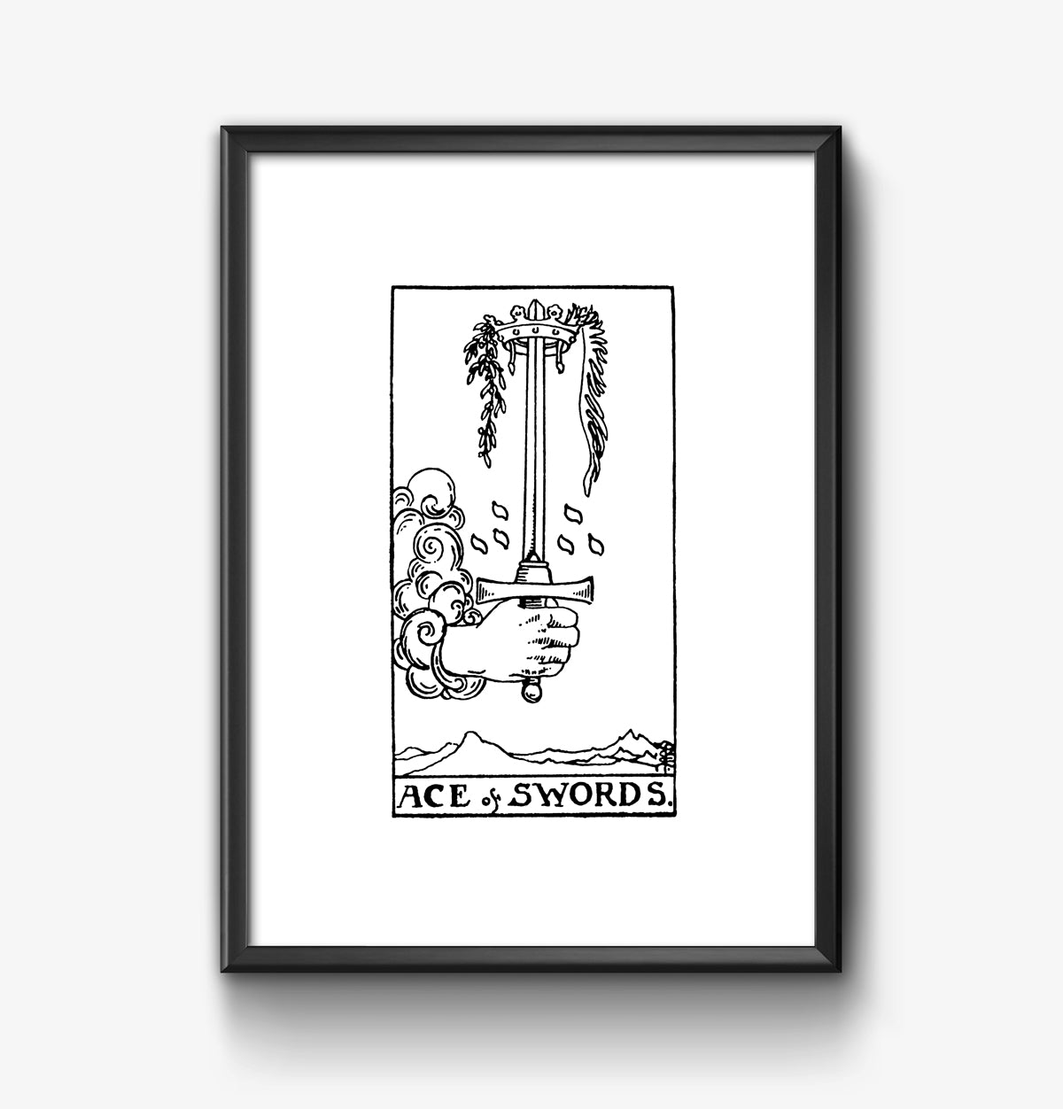 Ace of Swords Tarot Card | Digital Print