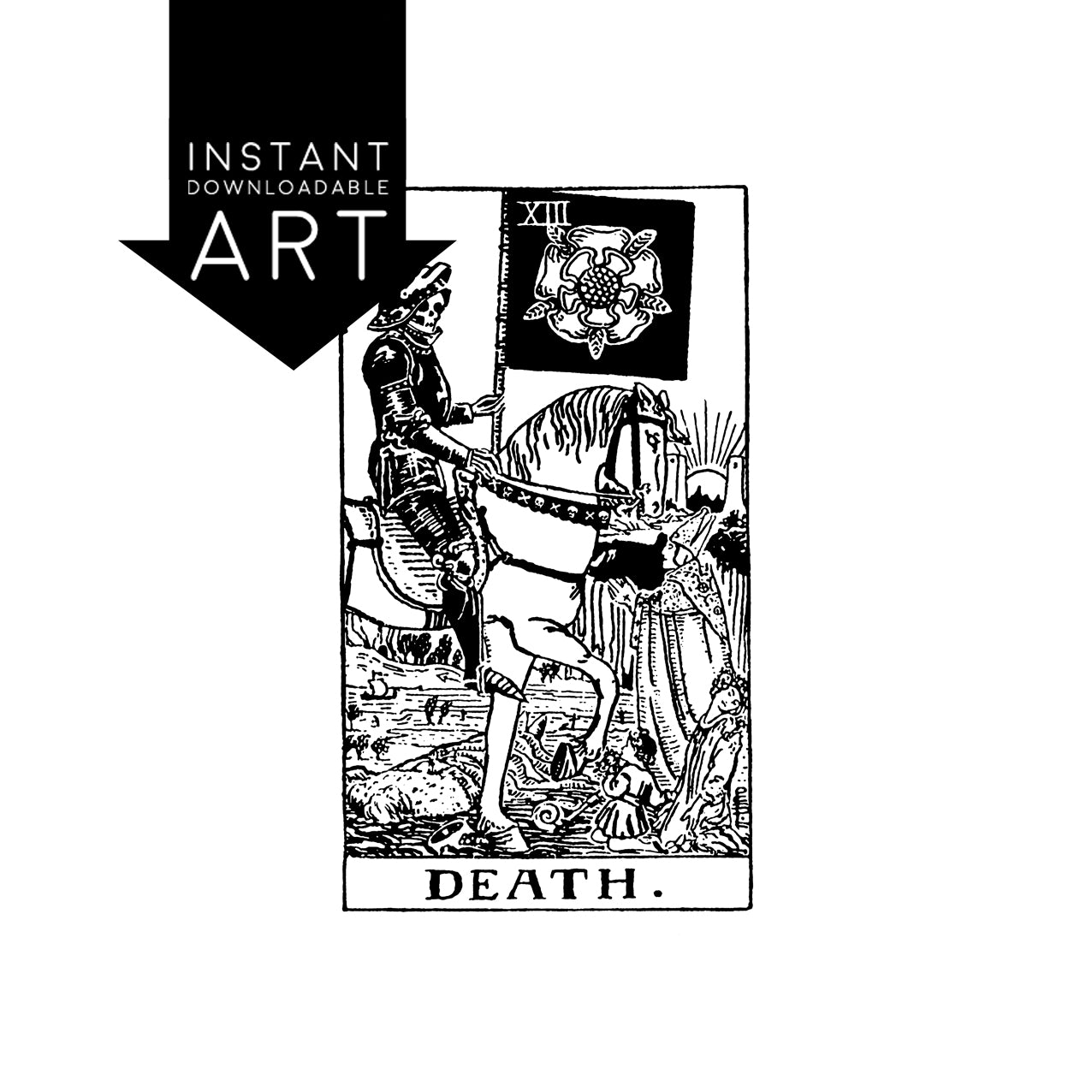 Death Tarot Card | Digital Print