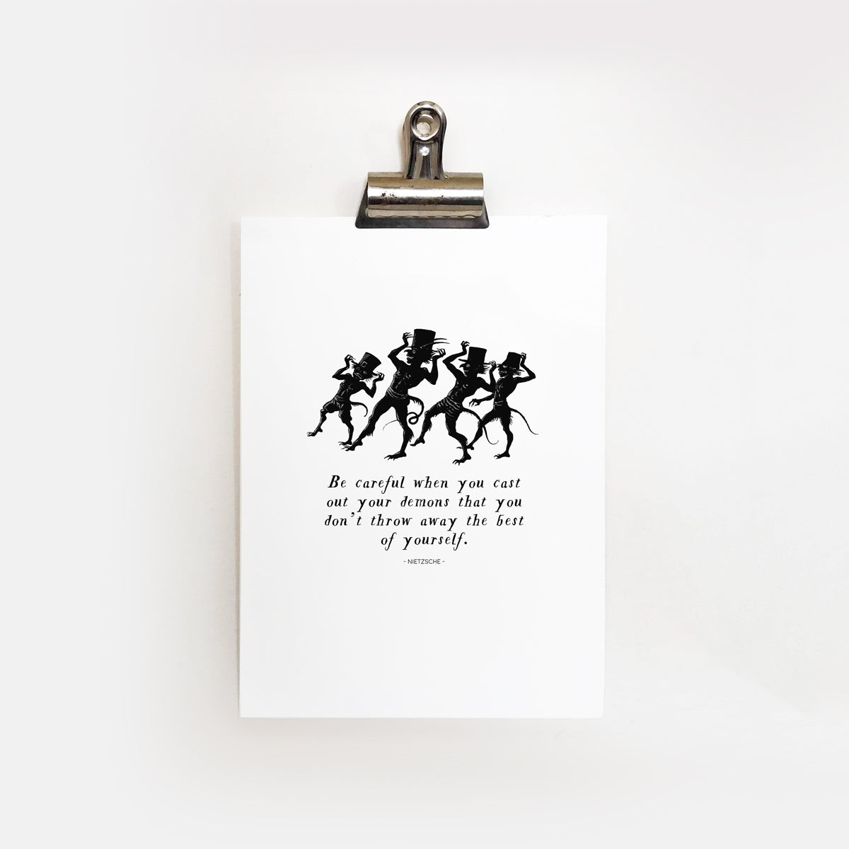 Demons Nietzsche Quote | Sustainable Print