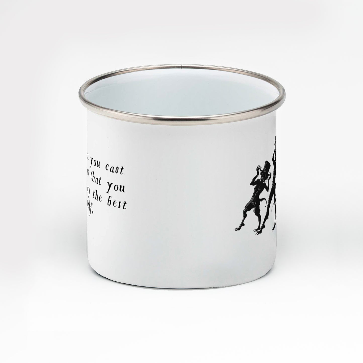 Enamel Nietzsche Demons Mug