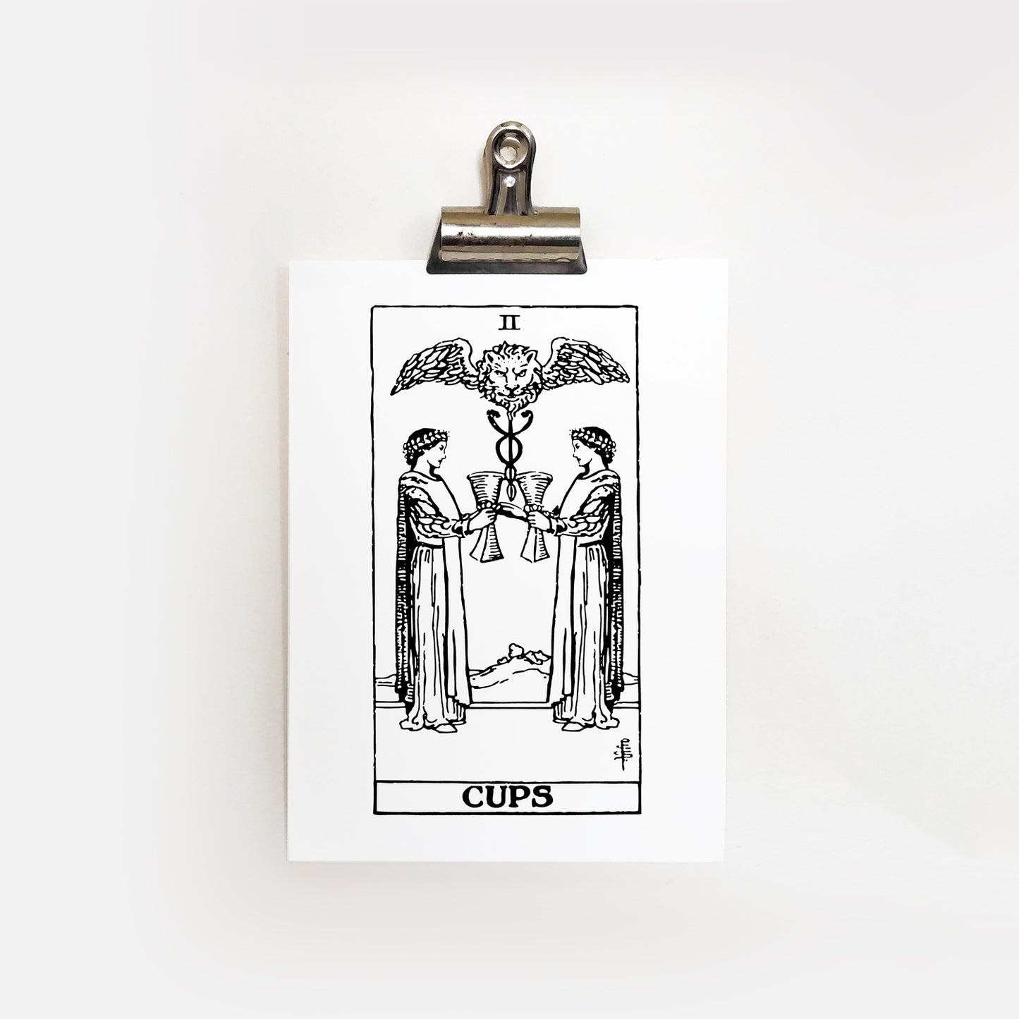 Female/Female | The Two of Cups | Lesbian Tarot Card | Sustainable Print