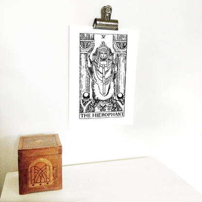 The Hierophant Tarot Card | Digital Print