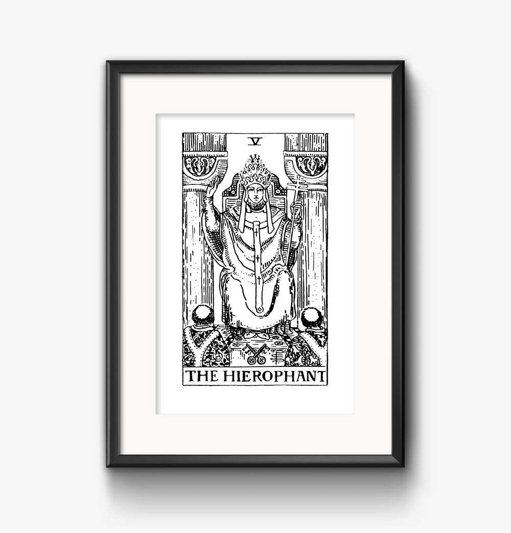 The Hierophant Tarot Card | Digital Print