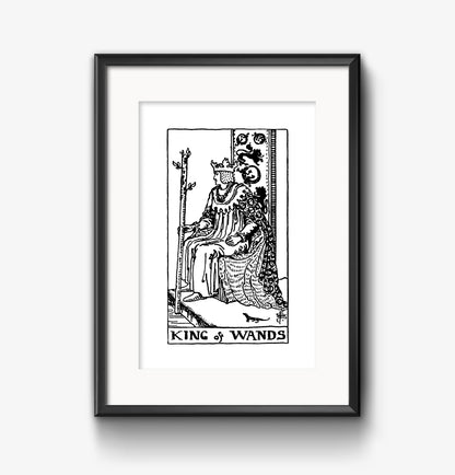 King of Wands Tarot Card | Digital Print