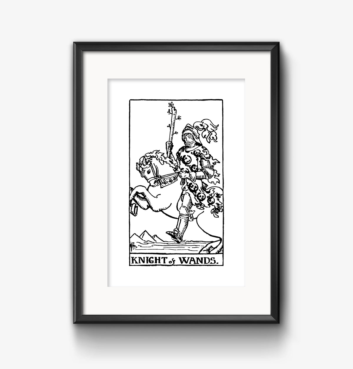 Knight of Wands Tarot Card | Digital Print