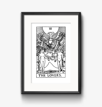 The Lovers Tarot Card | Digital Print