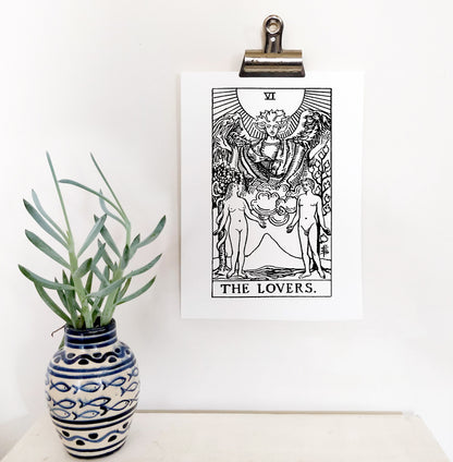 The Lovers Tarot Card | Digital Print