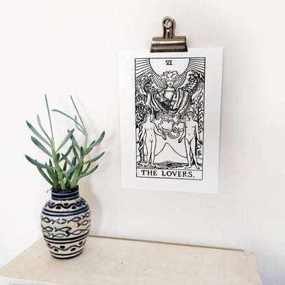 The Lovers Tarot Card | Digital Print