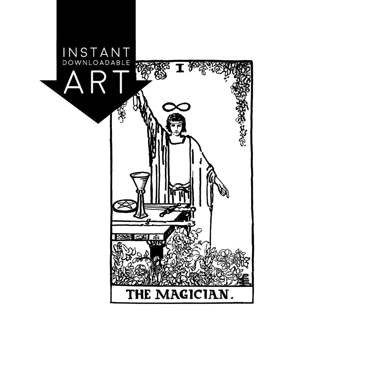 The Magician Tarot Card | Digital Print – Mymble & Co
