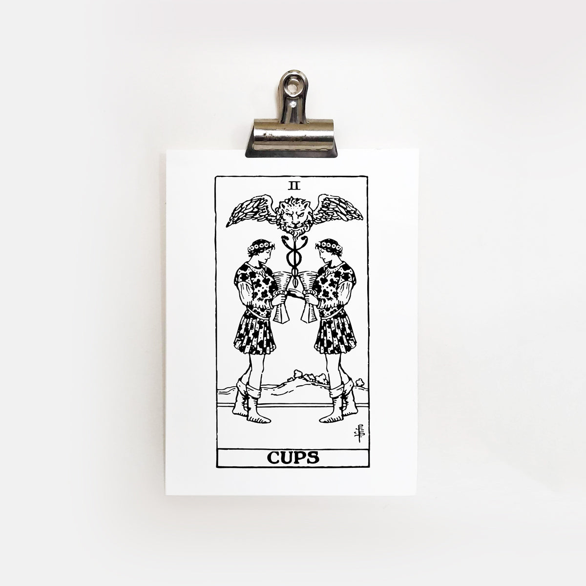 Male/Male | The Two of Cups| Gay Tarot Card | Sustainable Print