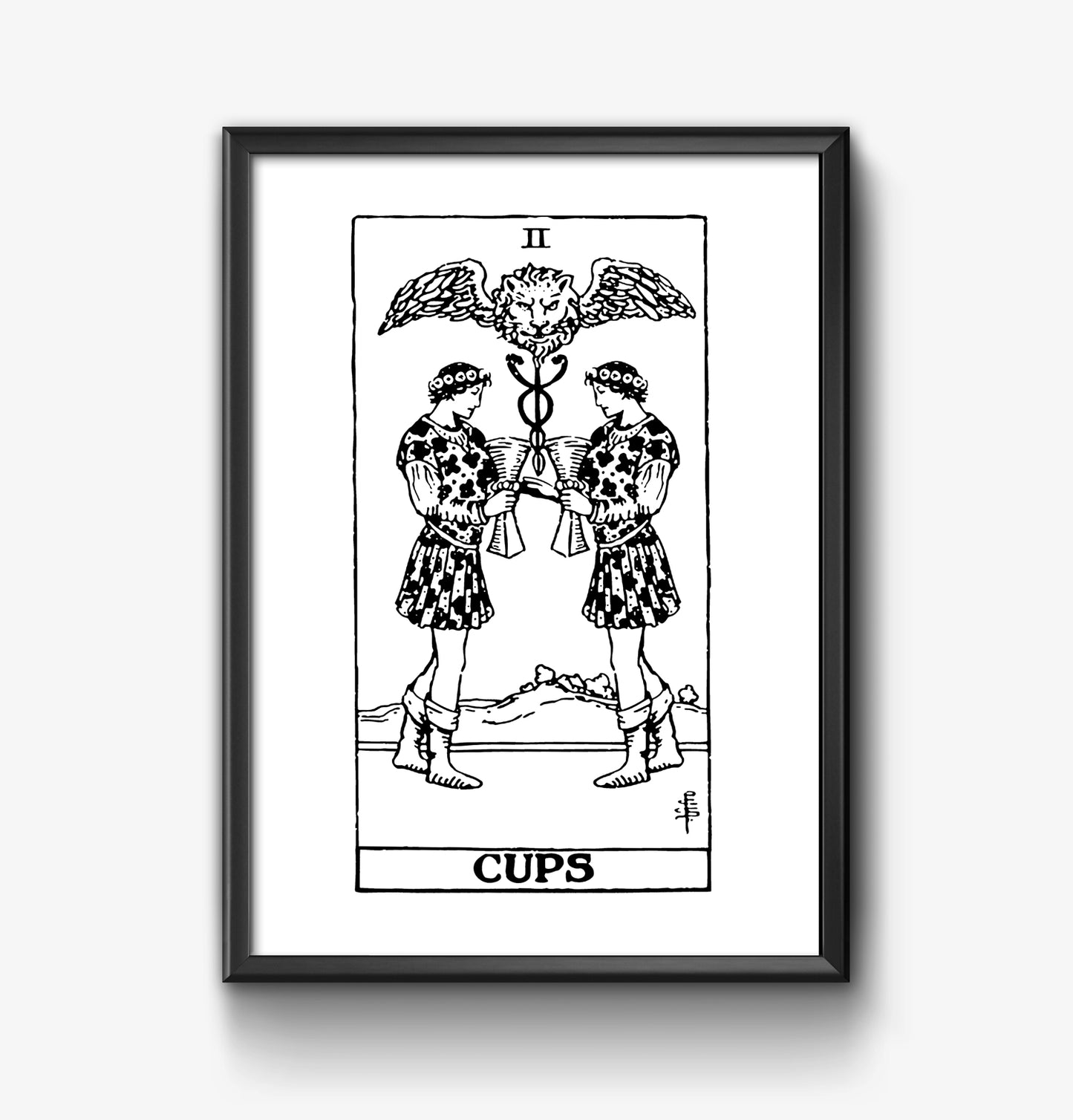 Male/Male | The Two of Cups| Gay Tarot Card | Sustainable Print