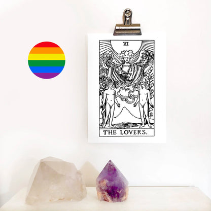 Male/Male | The Gay Lovers Tarot Card | Sustainable Print