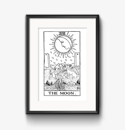 The Moon Tarot Card | Digital Print