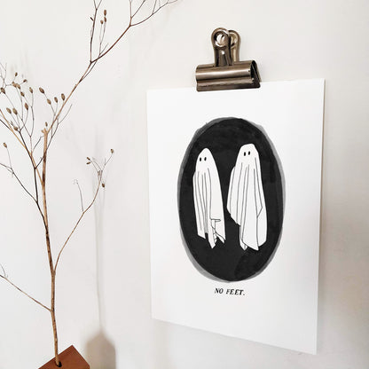 No Feet Beetlejuice Ghosts | Sustainable Print