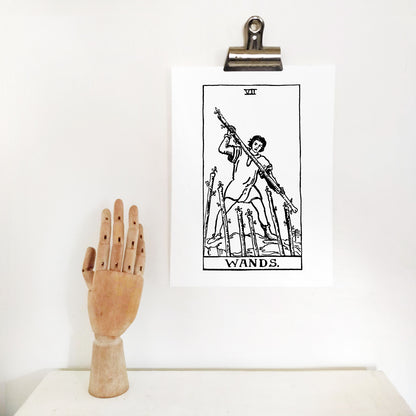 Seven of Wands Tarot Card | Digital Print